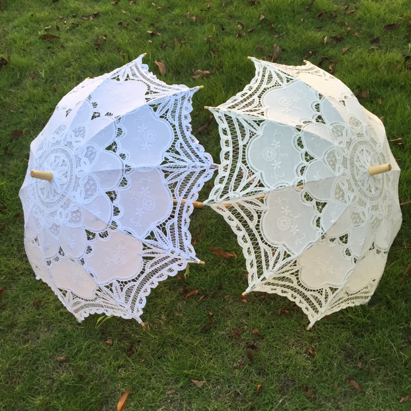 New Vintage Lace Umbrella Hand - Embroidery Embellishments บทวิจารณ์และราคา