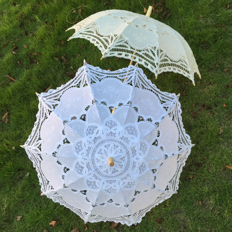 New Vintage Lace Umbrella Hand - Embroidery Embellishments บทวิจารณ์และราคา