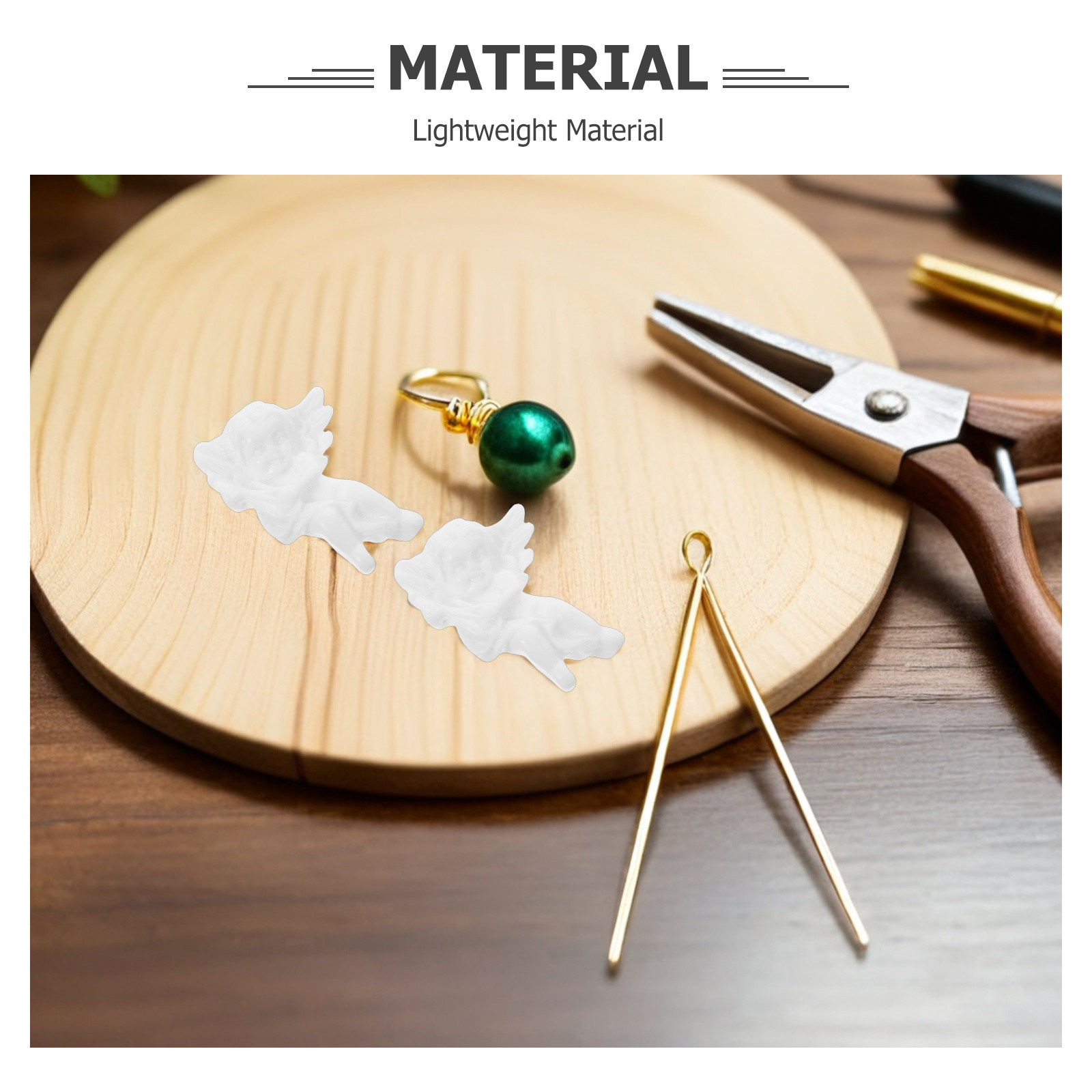 100Pcs Resin Angel Miniatures  - Christmas Craft Embellishment บทวิจารณ์และราคา