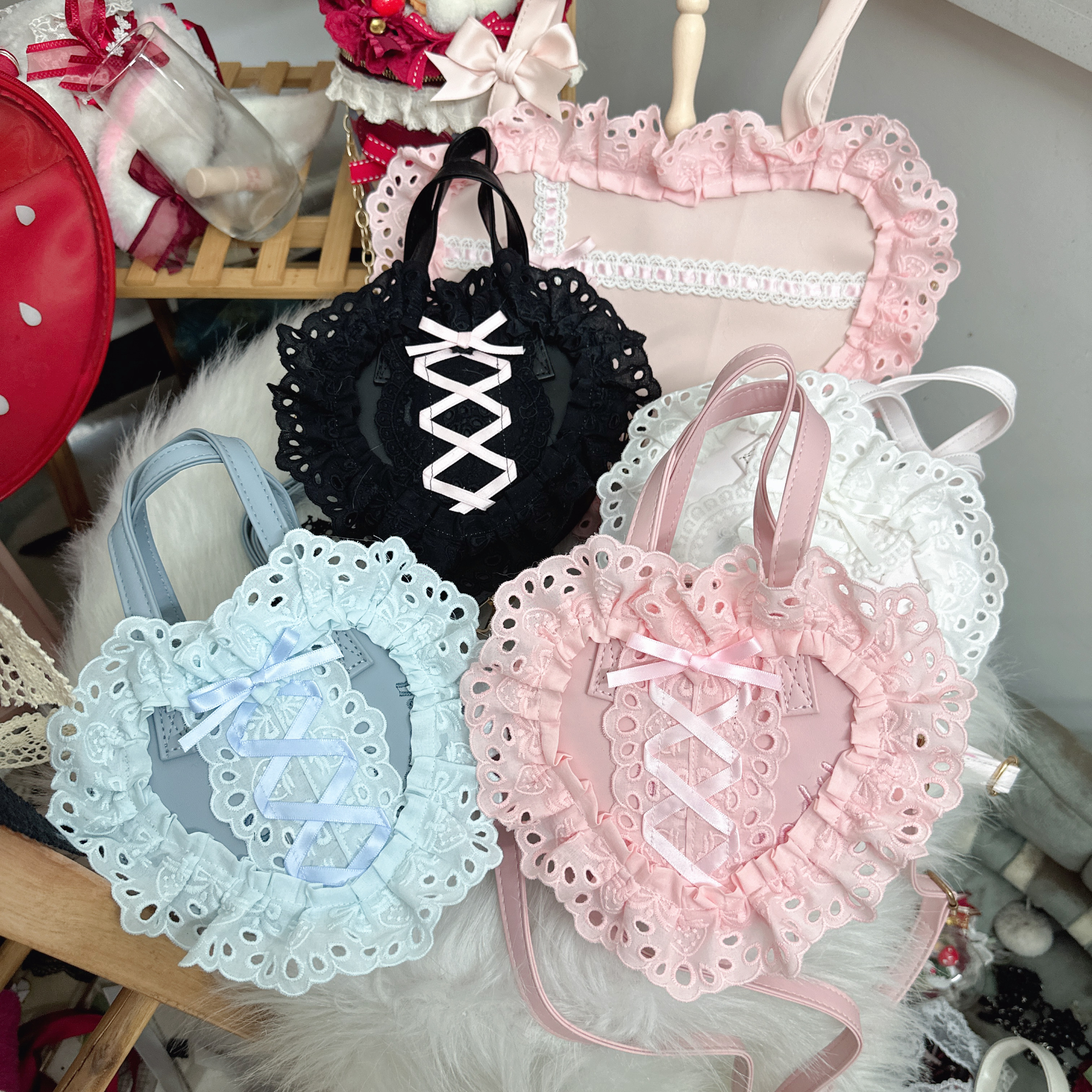 Japanese Daily Out Dating Loli - Lace Ribbon Trim บทวิจารณ์และราคา