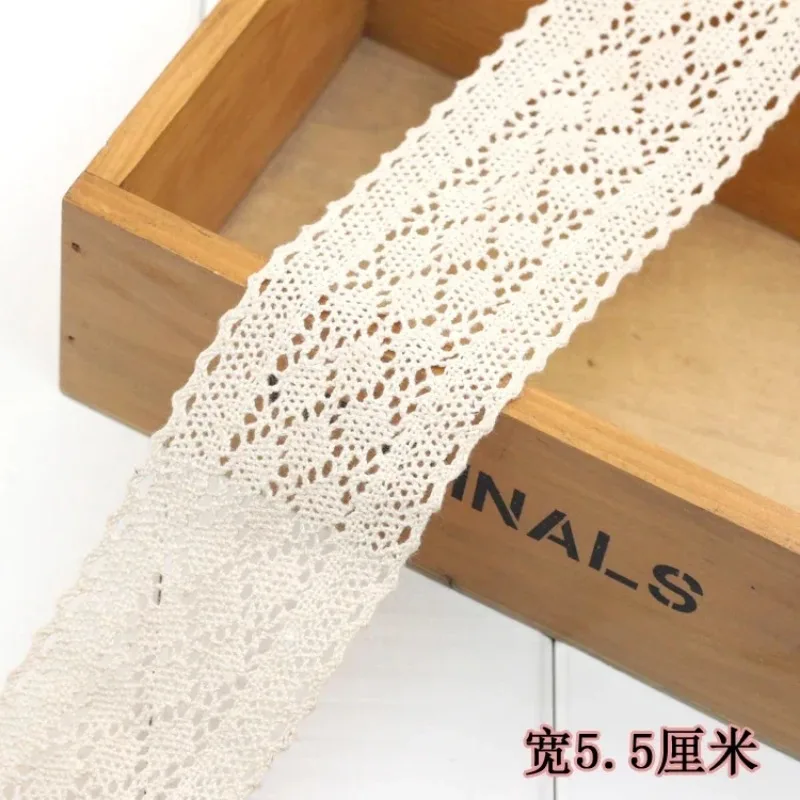 Ivory White Cotton Lace Trim R - Lace Ribbon Trim บทวิจารณ์และราคา