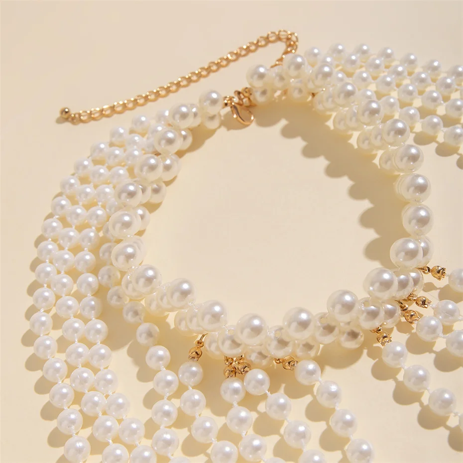 Bridal Tassel Imitation Pearl  - Pearl Trim Chain บทวิจารณ์และราคา