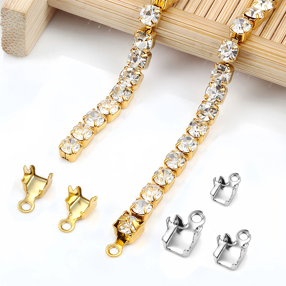 10/20Pcs Stainless Steel Gold  - Beaded Trim Fringe บทวิจารณ์และราคา