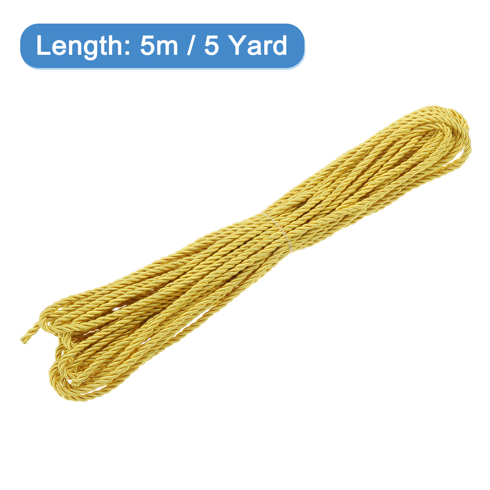 Uxcell 5 Yard 3mm Twisted Cord - Cord Trim Twisted บทวิจารณ์และราคา