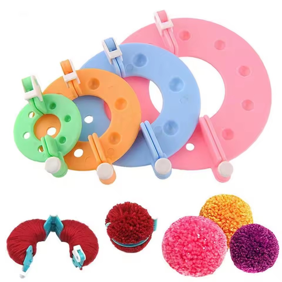 8PCS 4 Sizes Fluff Ball Weaver - Pom Pom Maker Tool บทวิจารณ์และราคา