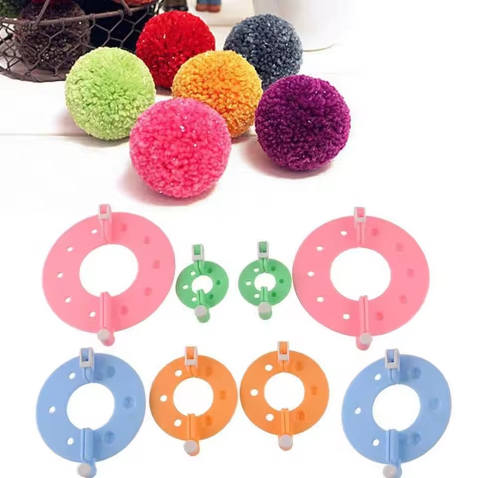 8PCS 4 Sizes Fluff Ball Weaver - Pom Pom Maker Tool บทวิจารณ์และราคา