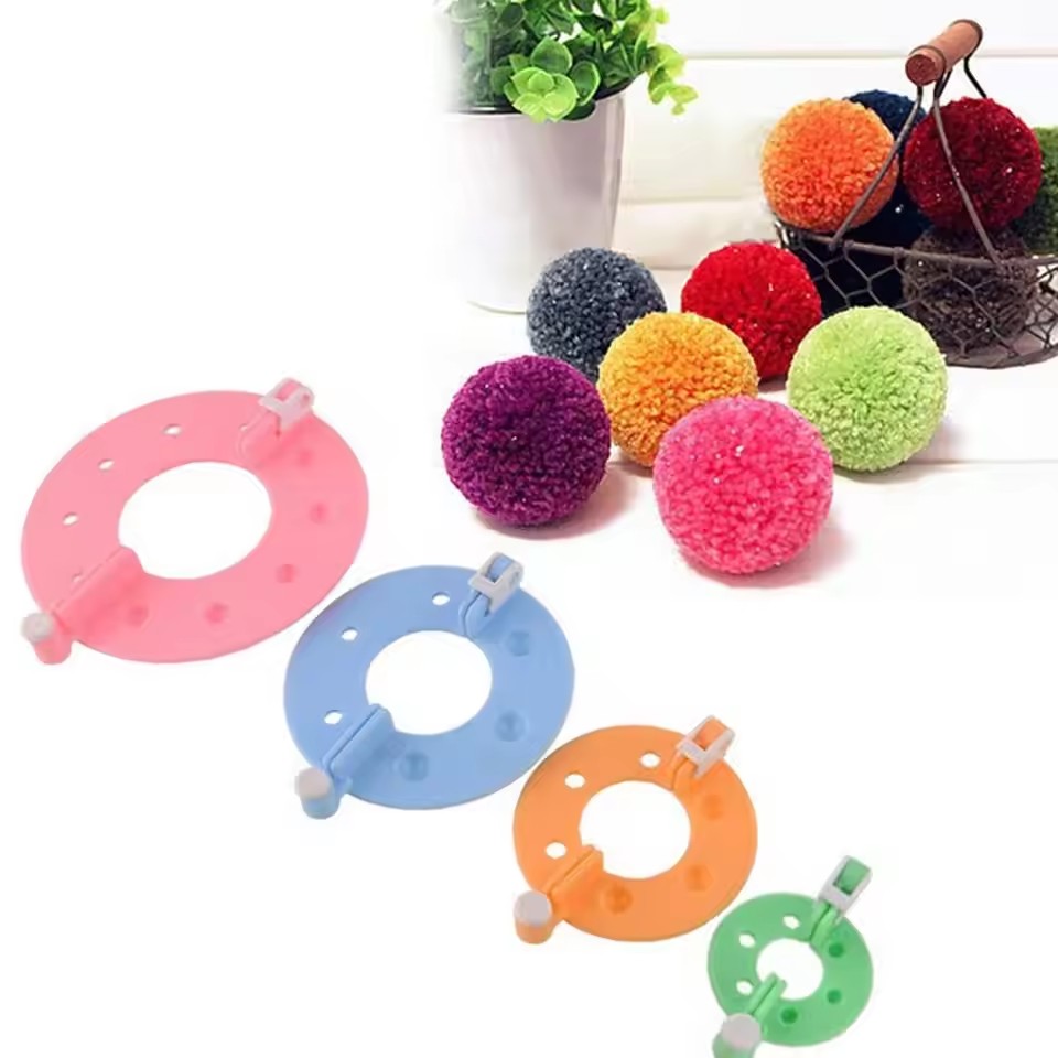 8PCS 4 Sizes Fluff Ball Weaver - Pom Pom Maker Tool บทวิจารณ์และราคา