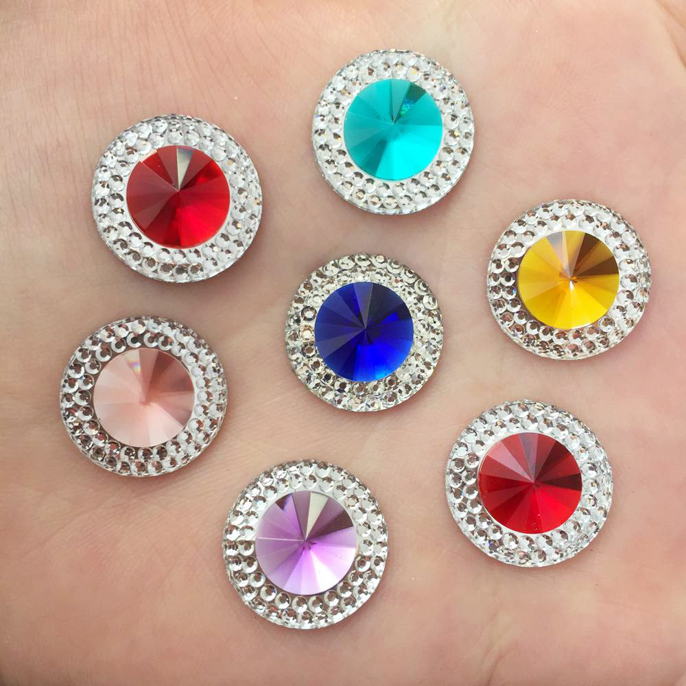 Resin 10/12/16mm Double Color  - Embellishment Glue Craft บทวิจารณ์และราคา