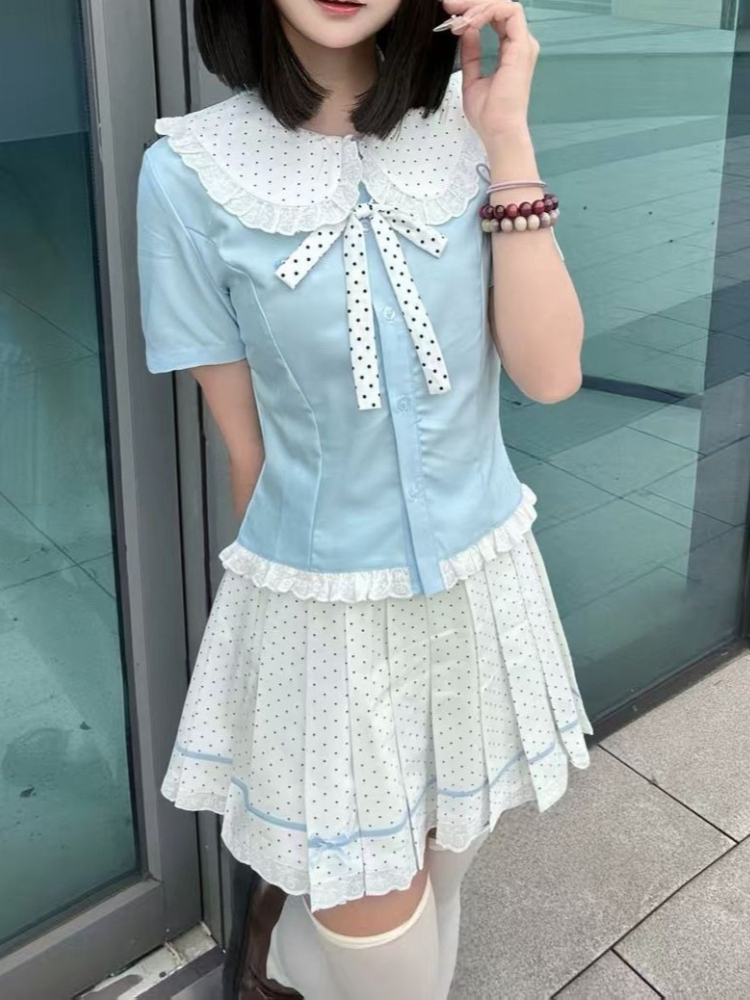 Japanese Sweet Kawaii 2 Piece  - Elastic Lace Trim บทวิจารณ์และราคา