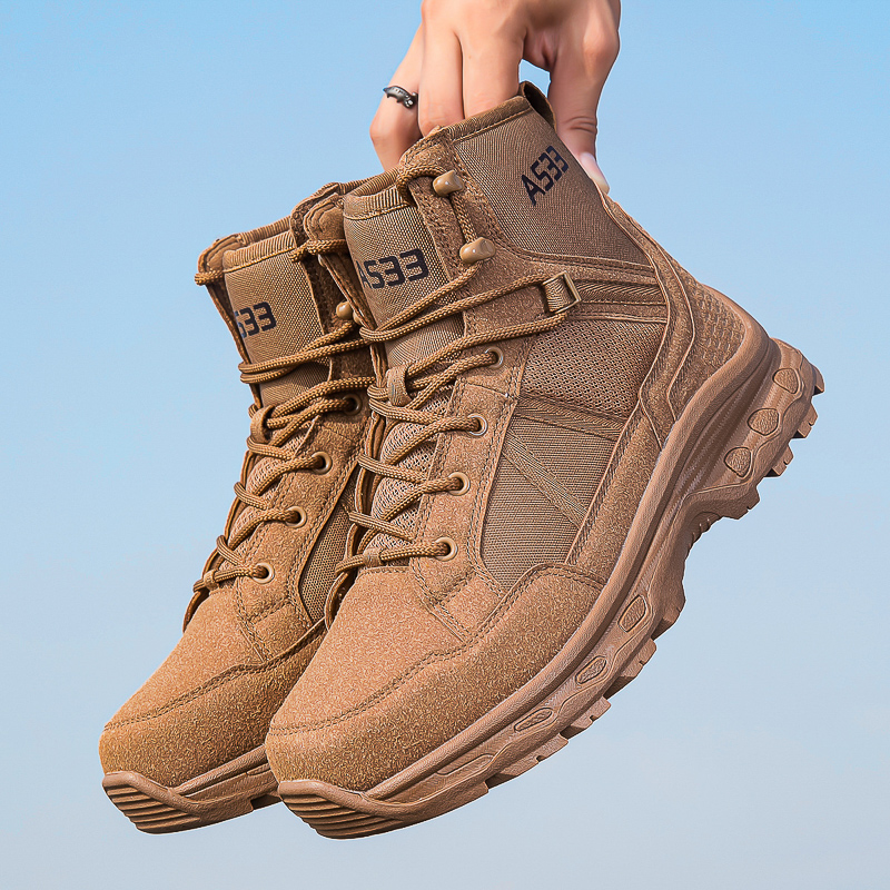 Men's Military Tactical Boots  - Guipure Lace Panel บทวิจารณ์และราคา