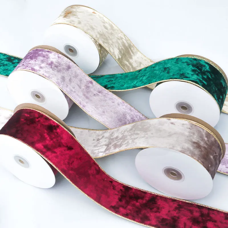 50MM Wired Edge Reversible Vel - Velvet Ribbon Roll บทวิจารณ์และราคา