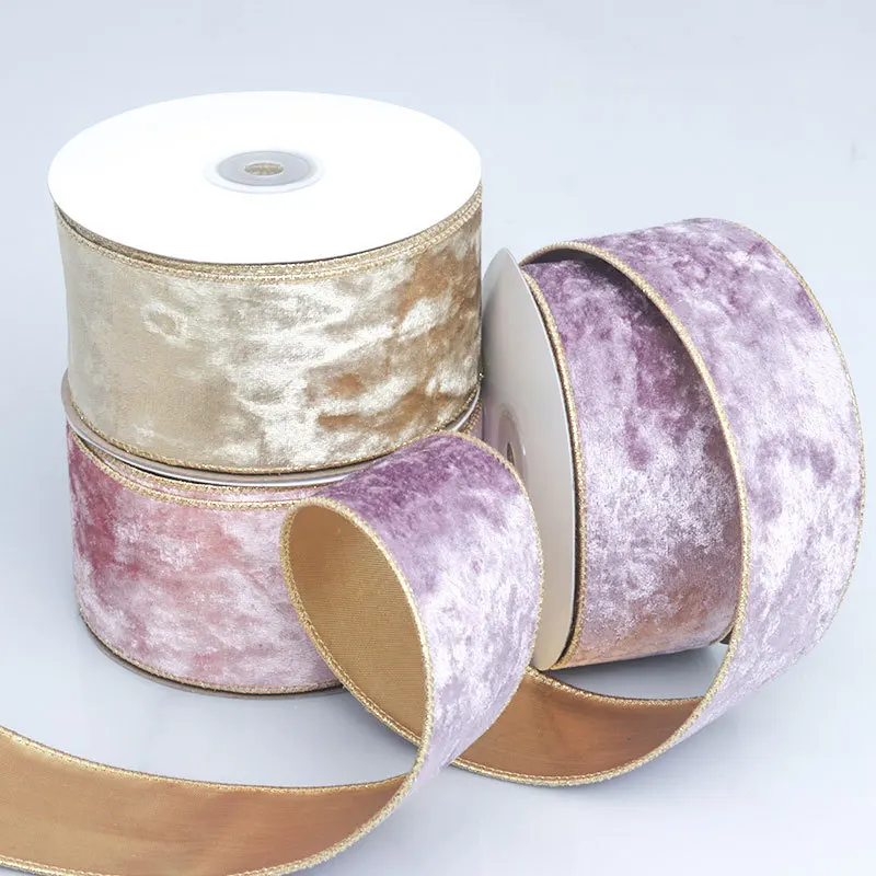 50MM Wired Edge Reversible Vel - Velvet Ribbon Roll บทวิจารณ์และราคา
