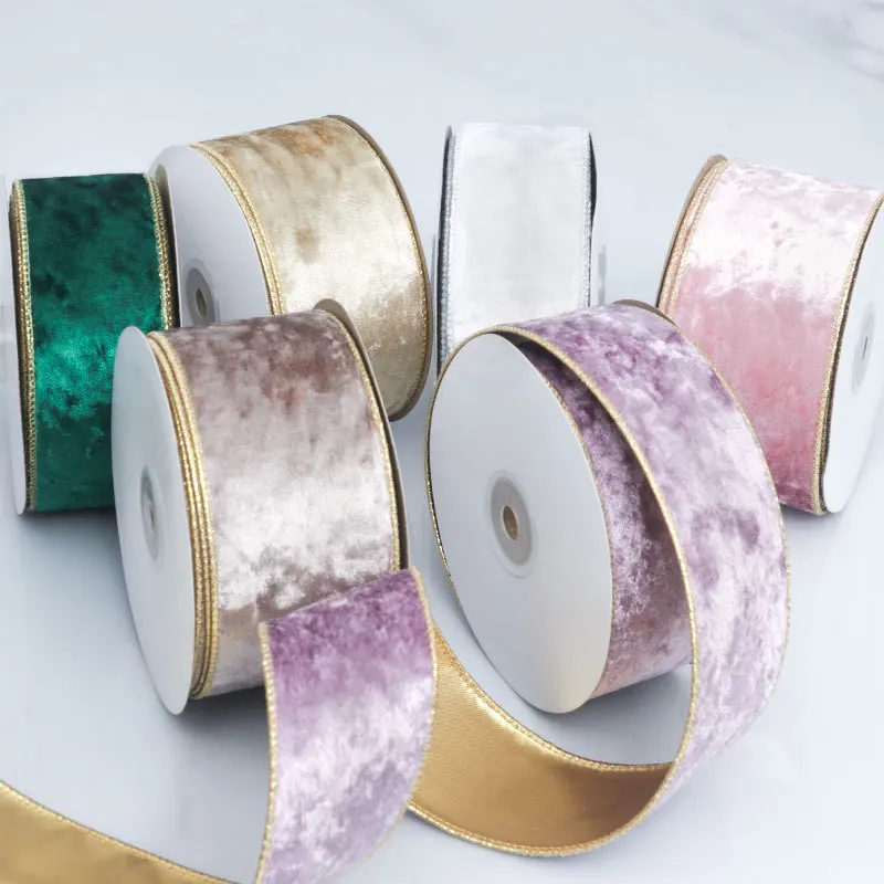 50MM Wired Edge Reversible Vel - Velvet Ribbon Roll บทวิจารณ์และราคา