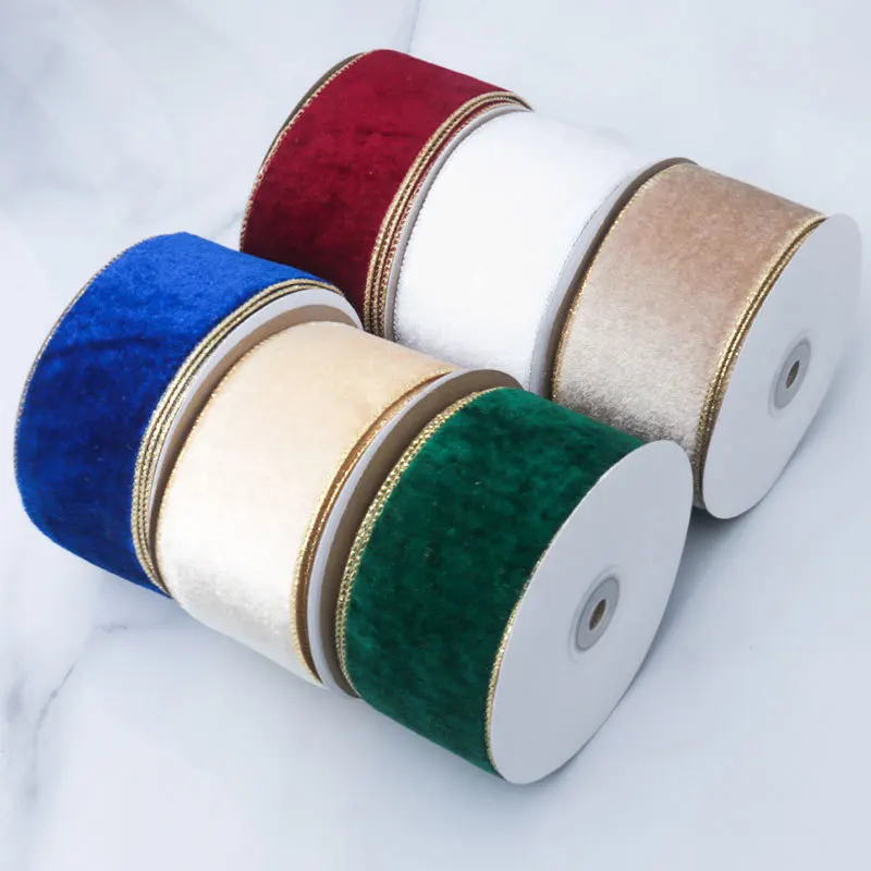 50MM Wired Edge Reversible Vel - Velvet Ribbon Roll บทวิจารณ์และราคา