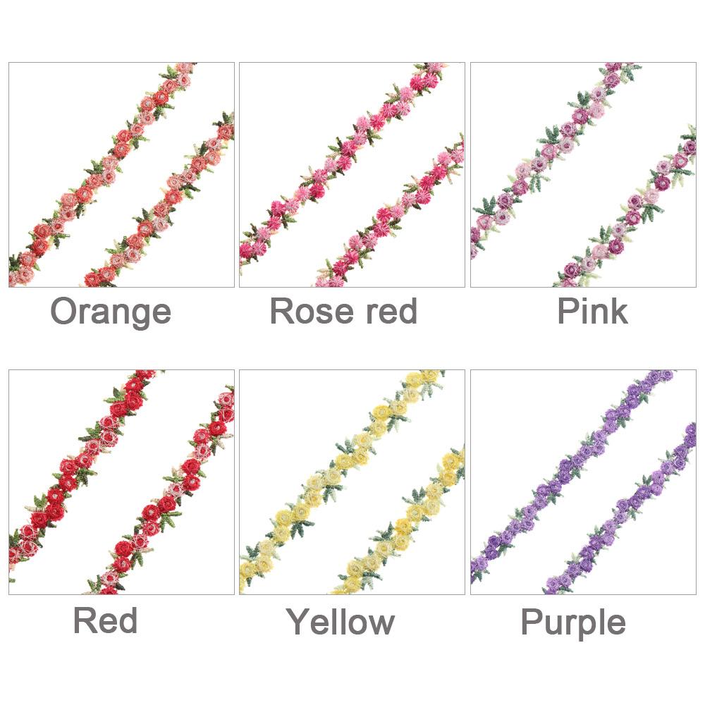 2Yard Flower Lace Trim Embroid - Lace Ribbon Trim บทวิจารณ์และราคา