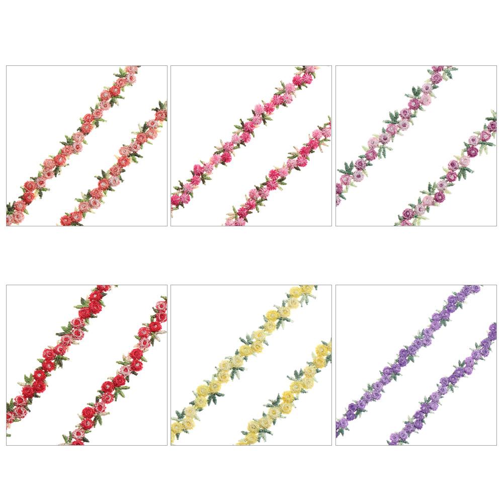 2Yard Flower Lace Trim Embroid - Lace Ribbon Trim บทวิจารณ์และราคา
