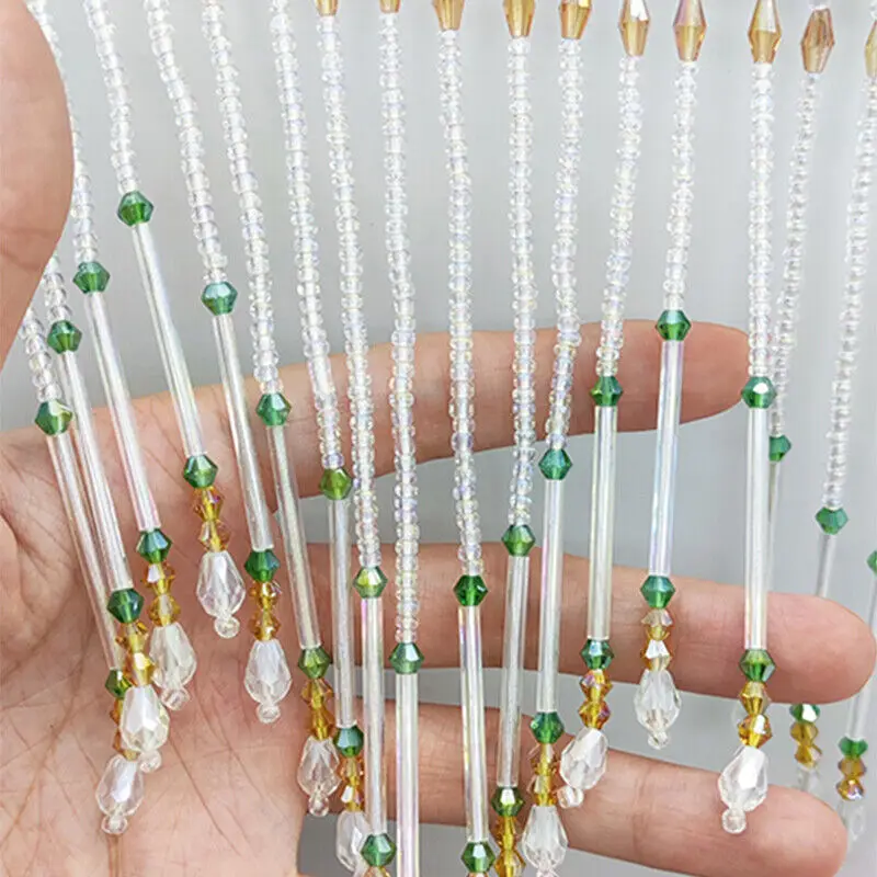Glass Tube Fringe Tassel 16cm  - Beaded Trim Fringe บทวิจารณ์และราคา