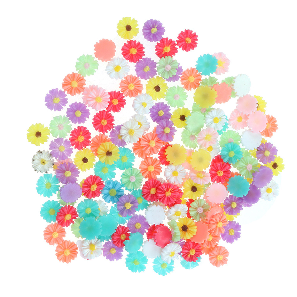 50Pcs 9Mm Small Daisy Resin Fl - Craft Embellishments บทวิจารณ์และราคา
