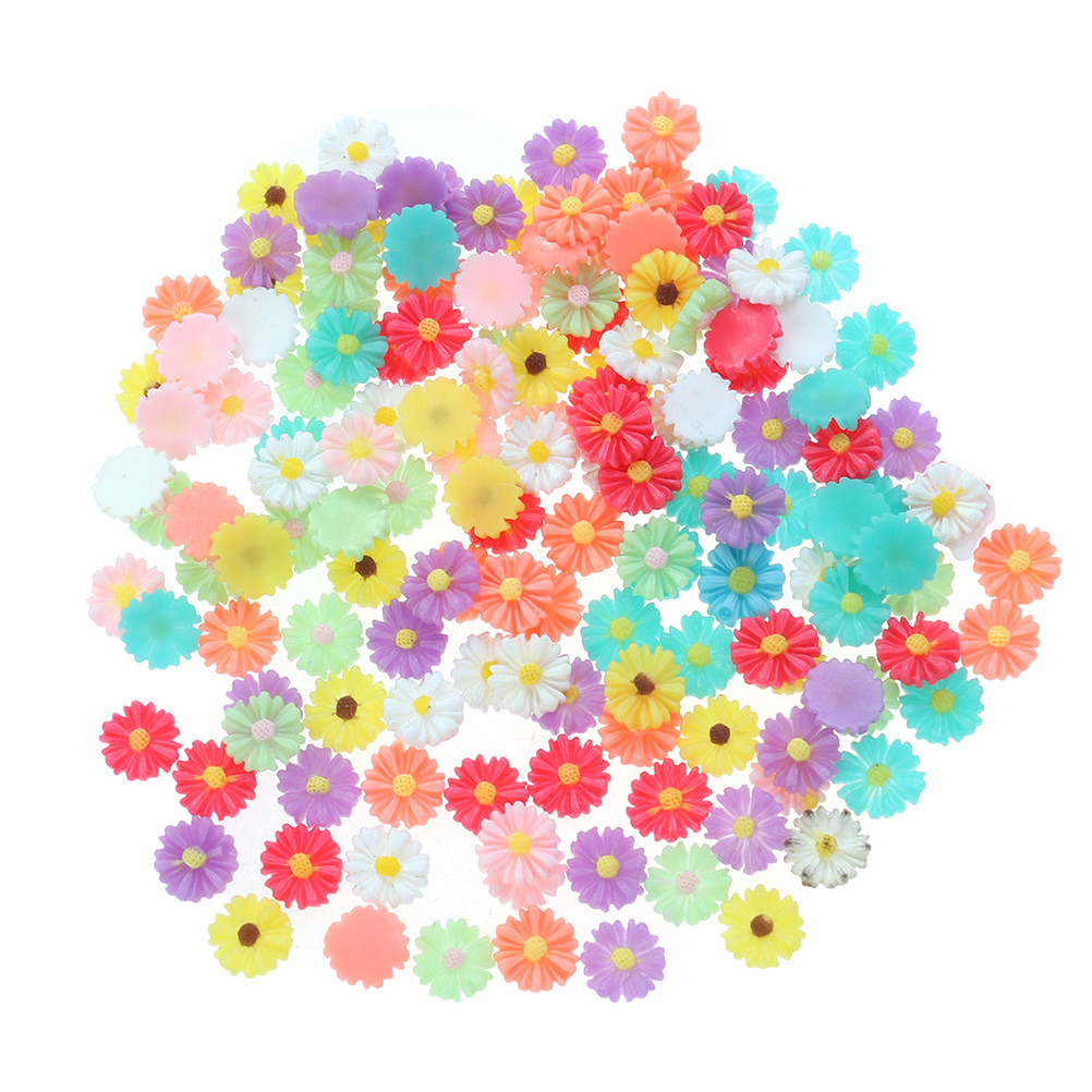 50Pcs 9Mm Small Daisy Resin Fl - Craft Embellishments บทวิจารณ์และราคา