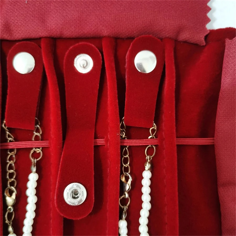 Burgundy Velvet Jewelry Roll-U - Velvet Ribbon Roll บทวิจารณ์และราคา