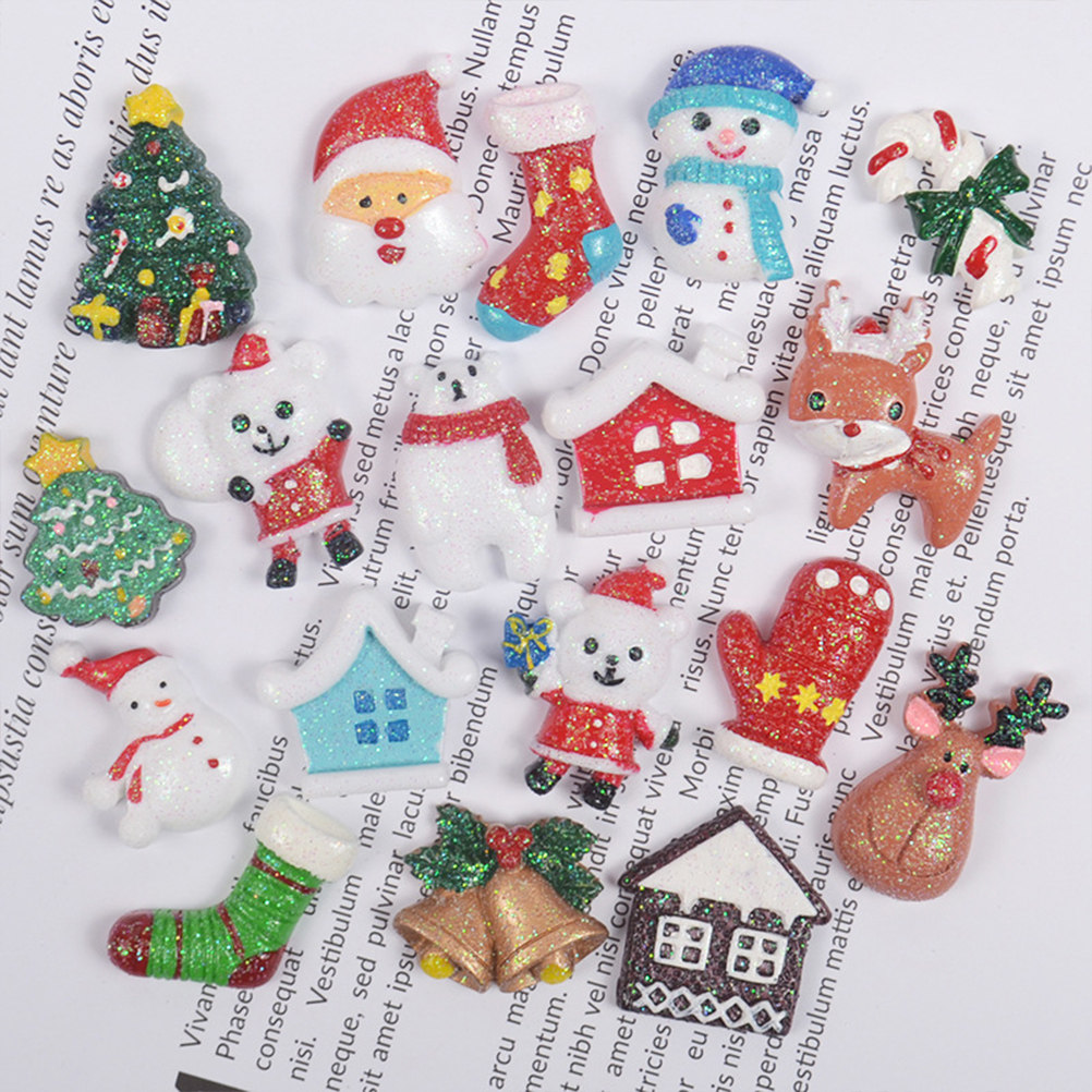 50pcs Resin DIY Accessories Ch - Christmas Craft Embellishment บทวิจารณ์และราคา