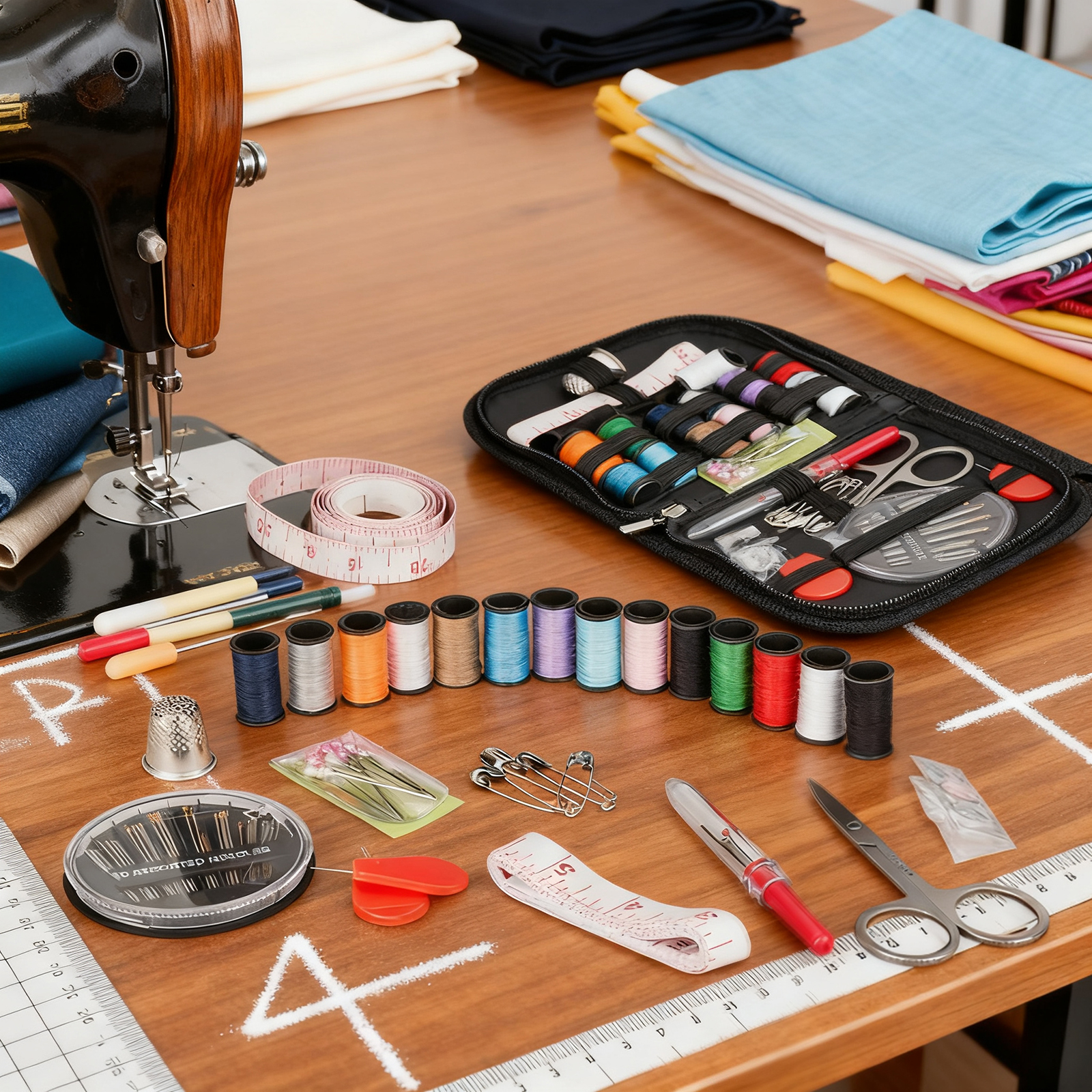 The sewing kit contains 68 acc - Pom Pom Maker Tool บทวิจารณ์และราคา