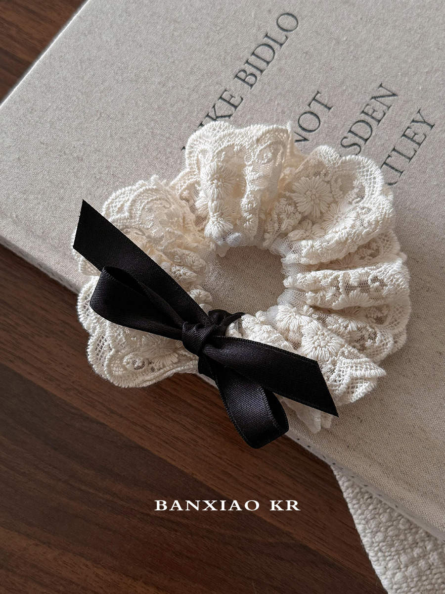 French retro double layered bo - Lace Ribbon Trim บทวิจารณ์และราคา