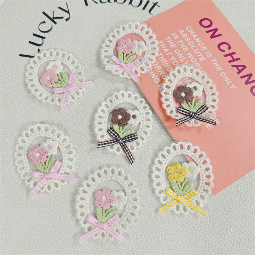 10PCS New Spring Summer Fresh  - Applique Patch Flower บทวิจารณ์และราคา