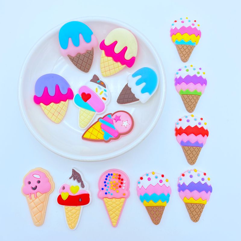 10/20pcs Cute Ice Cream Series - Embellishment Glue Craft บทวิจารณ์และราคา