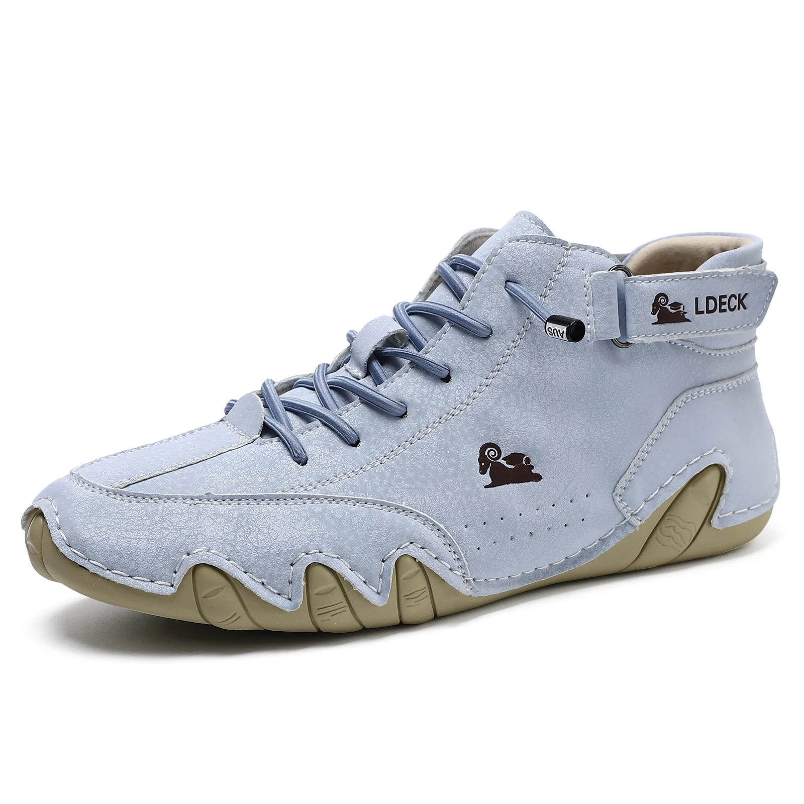 Men's Genuine Leather Shoes An - Guipure Lace Panel บทวิจารณ์และราคา