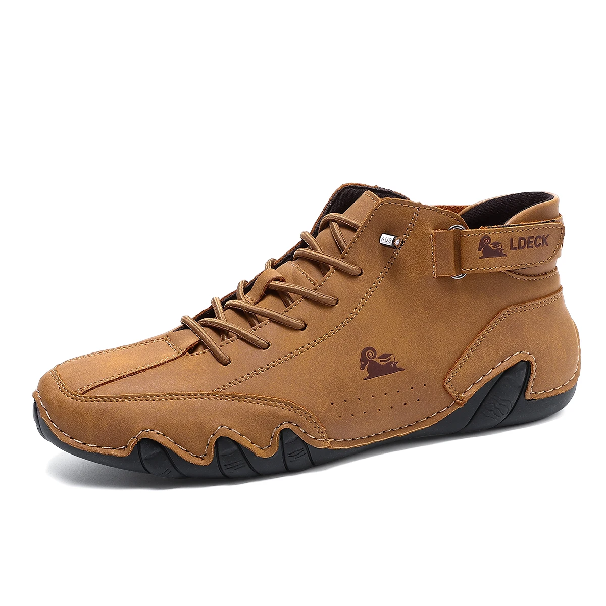 Men's Genuine Leather Shoes An - Guipure Lace Panel บทวิจารณ์และราคา