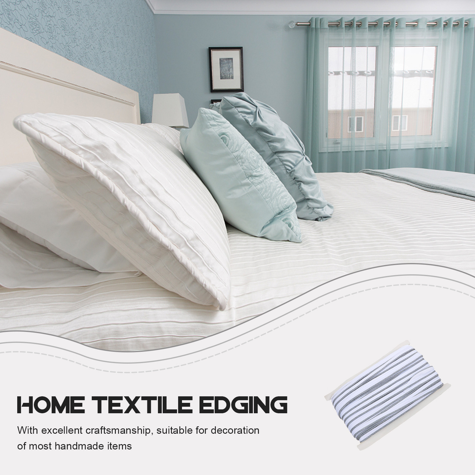 1 Roll Polyester Piping Cord T - Cord Trim Twisted บทวิจารณ์และราคา