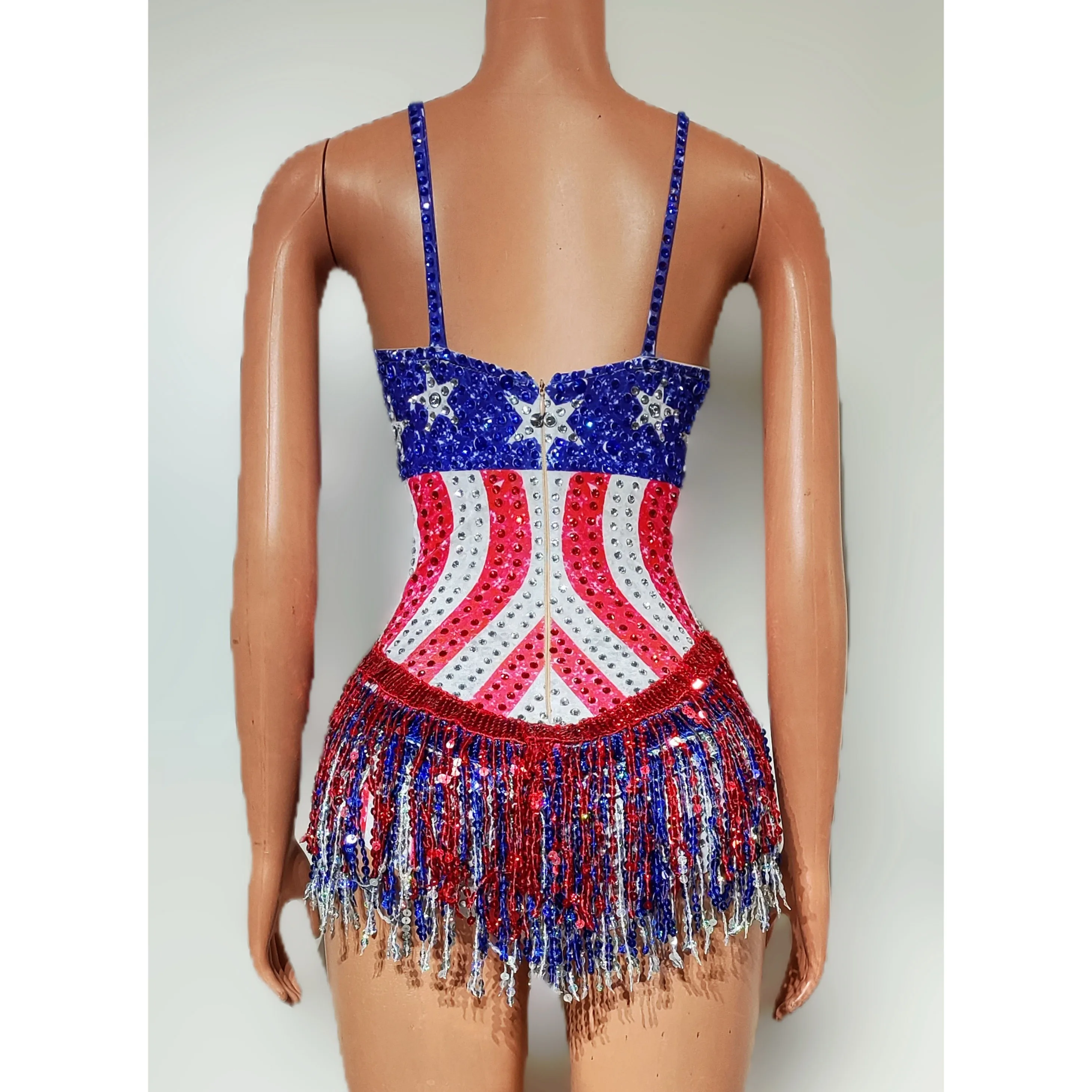 Dance Singer Costume Bar Night - Rhinestone Banding Trim บทวิจารณ์และราคา