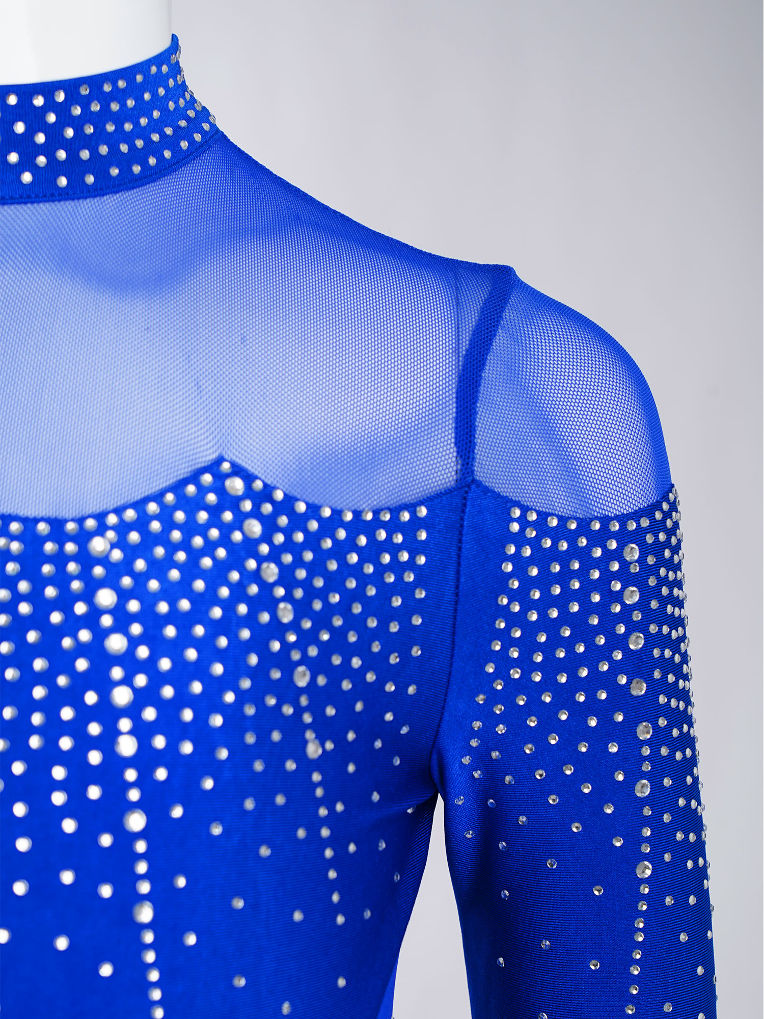 6-16Y Girls Figure Skating Dan - Rhinestone Banding Trim บทวิจารณ์และราคา
