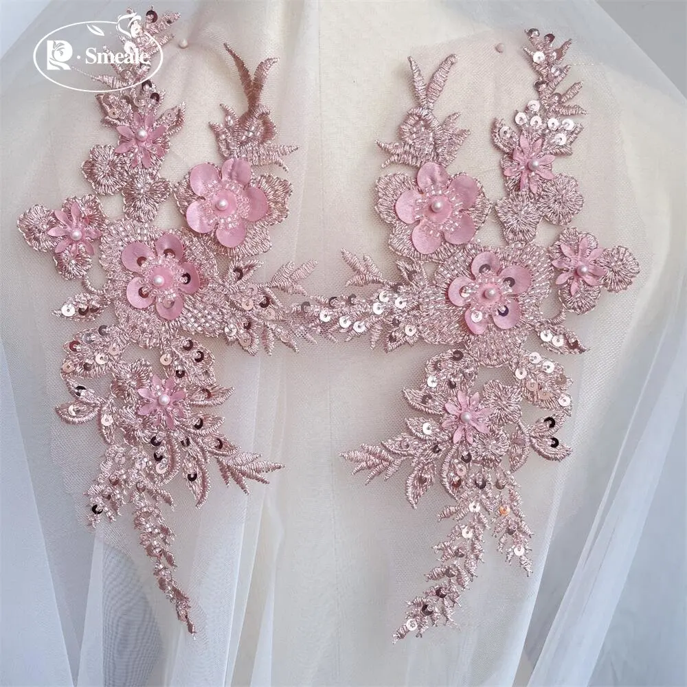 2PCS/1Pair New 12 Colors Sequi - Applique Patch Flower บทวิจารณ์และราคา