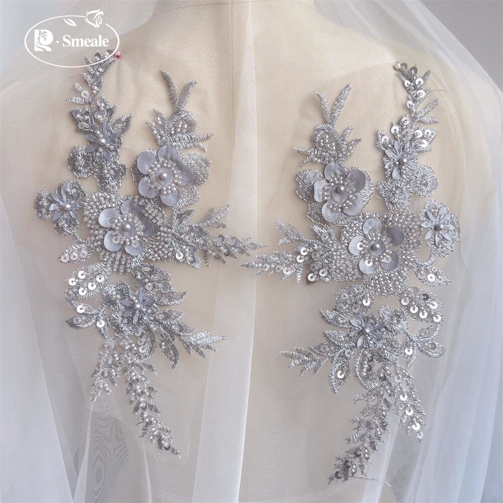 2PCS/1Pair New 12 Colors Sequi - Applique Patch Flower บทวิจารณ์และราคา