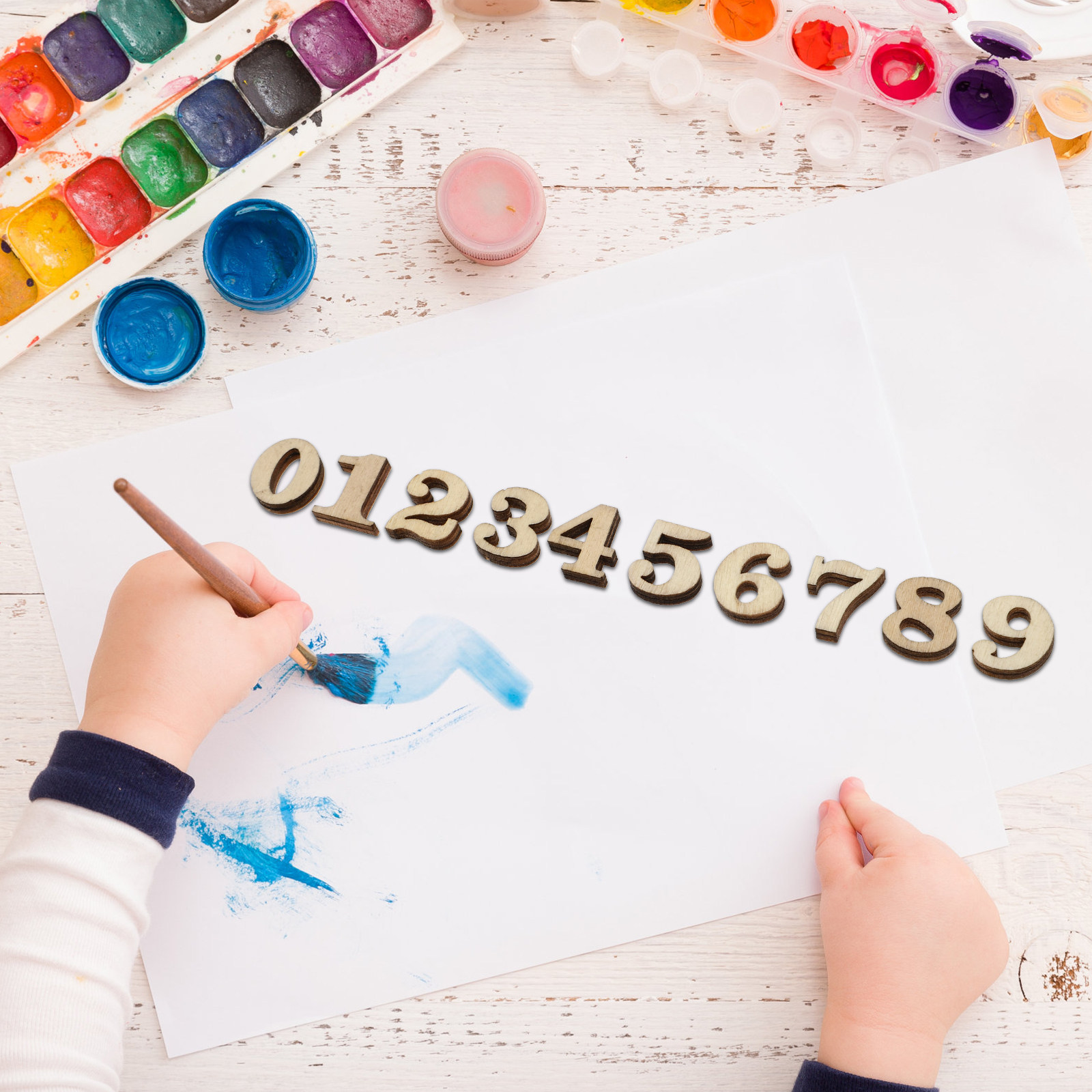 200Pcs Premium Wood Christmas  - Christmas Craft Embellishment บทวิจารณ์และราคา