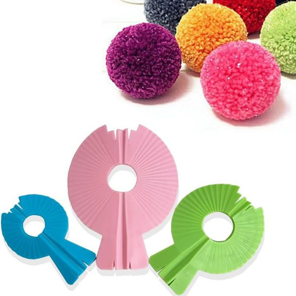 3PCS Durable Plastic Pompom Ma - Pom Pom Maker Tool บทวิจารณ์และราคา