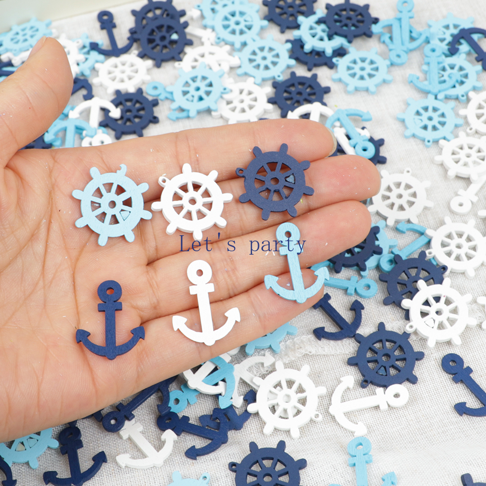 100pcs Nautical Beach Theme Bo - Christmas Craft Embellishment บทวิจารณ์และราคา