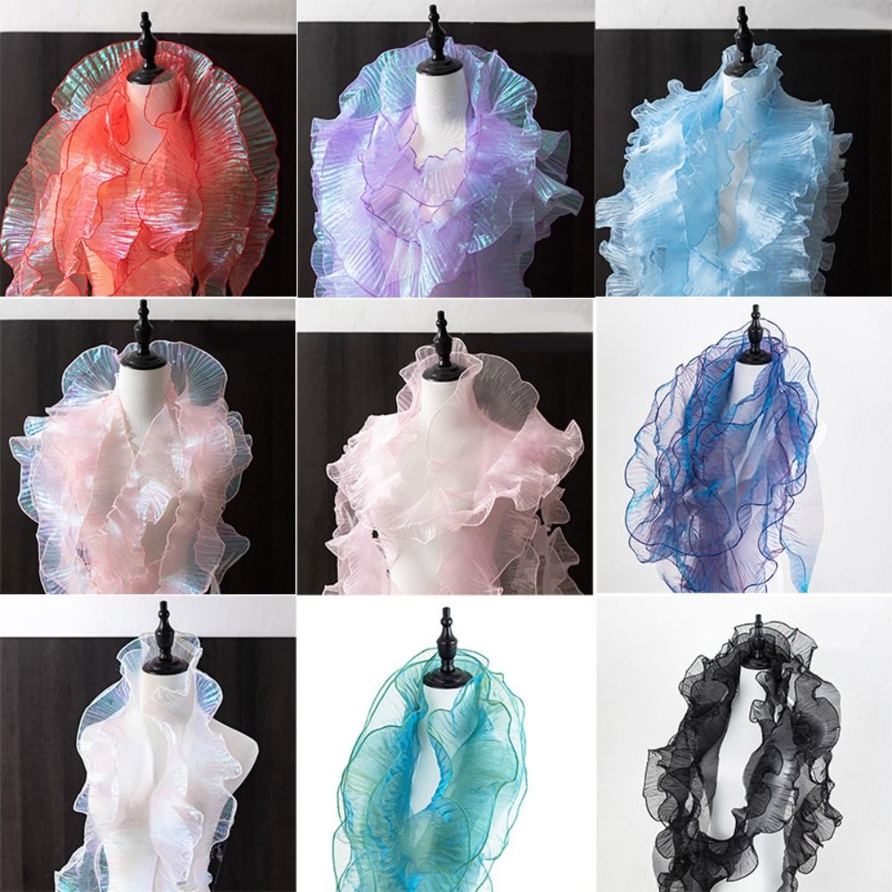 1 Yard Pleated Lace Ribbon Mer - Lace Ribbon Trim บทวิจารณ์และราคา