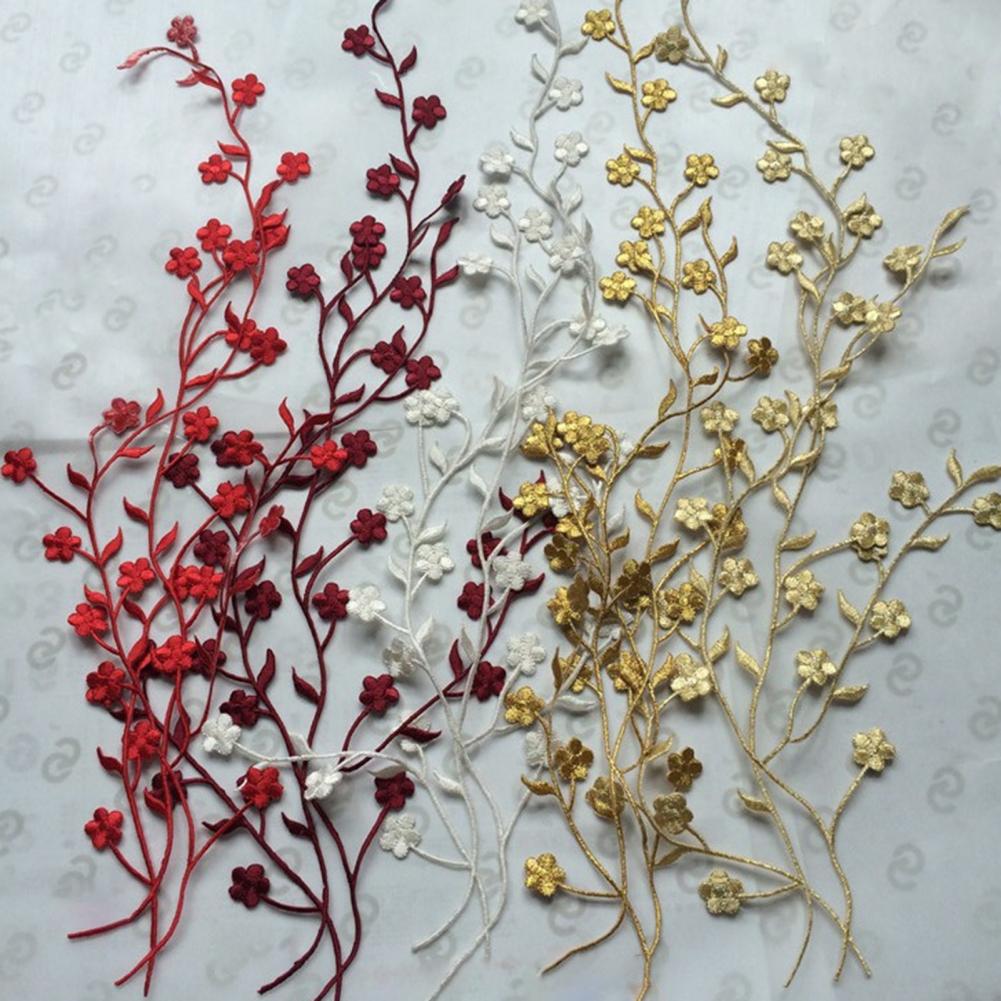 3D Flower Applique Plum Blosso - Applique Patch Flower บทวิจารณ์และราคา