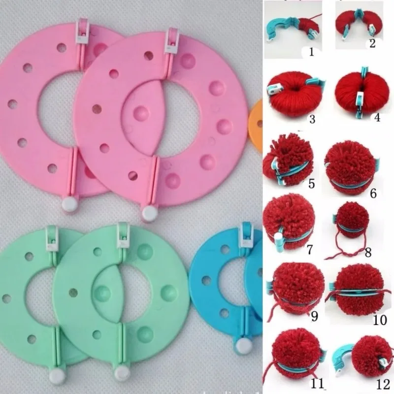 8PCS 4Sizes Fluff Ball Weaver  - Pom Pom Maker Tool บทวิจารณ์และราคา