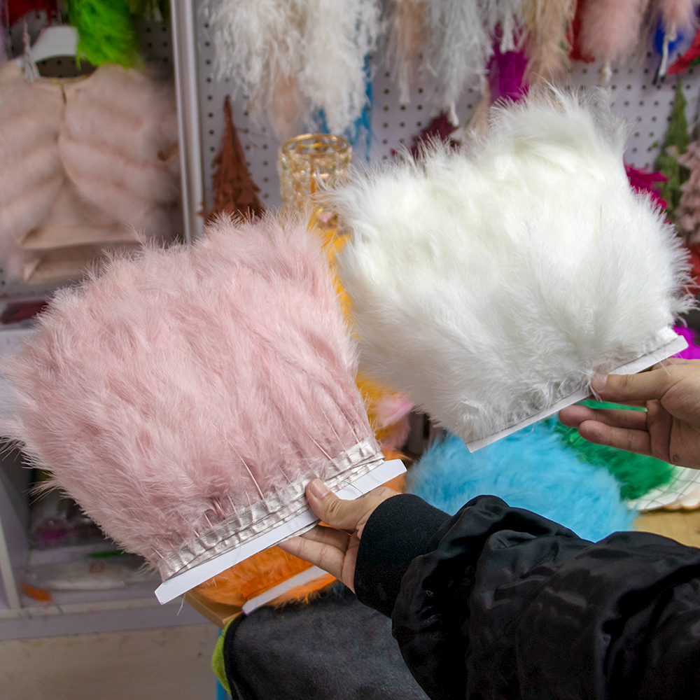 1M Fluffy Turkey Marabou Feath - Feather Trim Marabou บทวิจารณ์และราคา