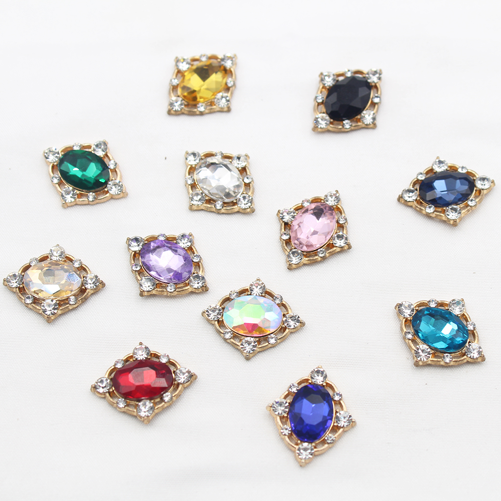 10Pcs Vintage Crystal Sew on C - Craft Embellishments บทวิจารณ์และราคา