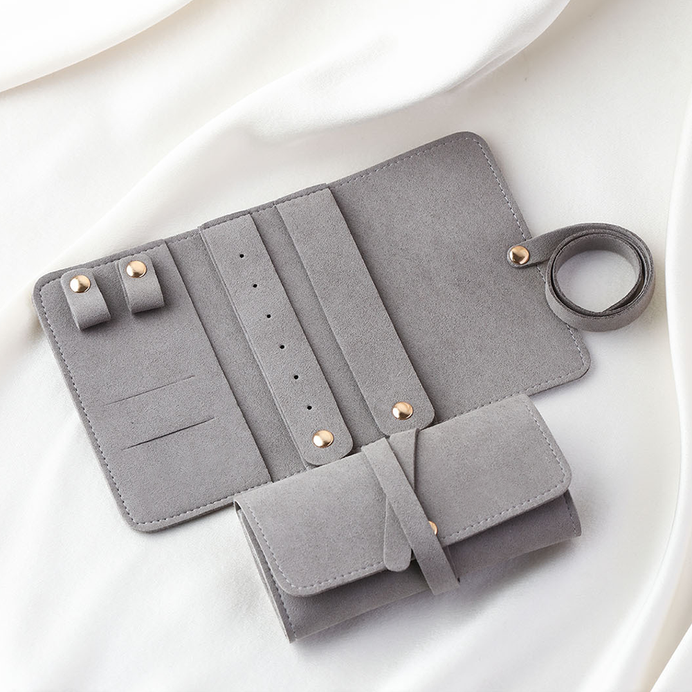 Travel Portable Jewelry Organi - Velvet Ribbon Roll บทวิจารณ์และราคา