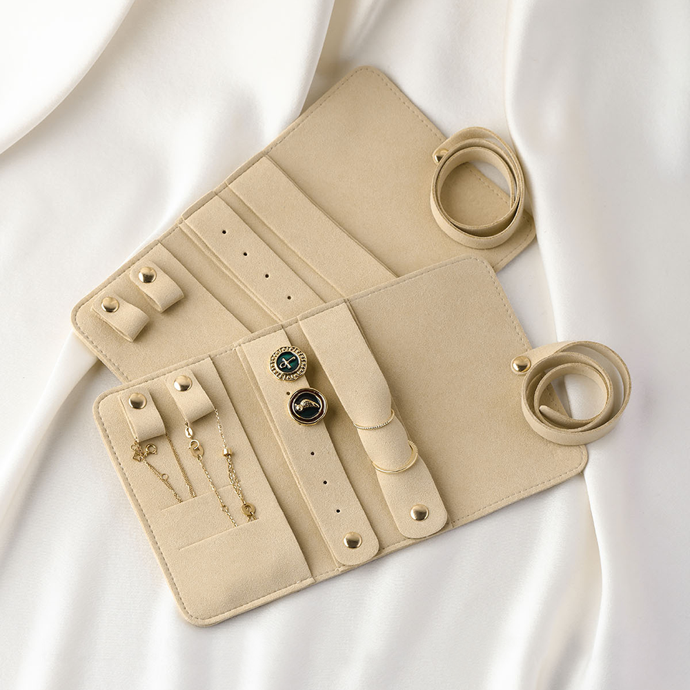 Travel Portable Jewelry Organi - Velvet Ribbon Roll บทวิจารณ์และราคา