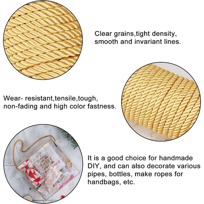 1Roll 8mm 20 Yards Twisted Cor - Cord Trim Twisted บทวิจารณ์และราคา
