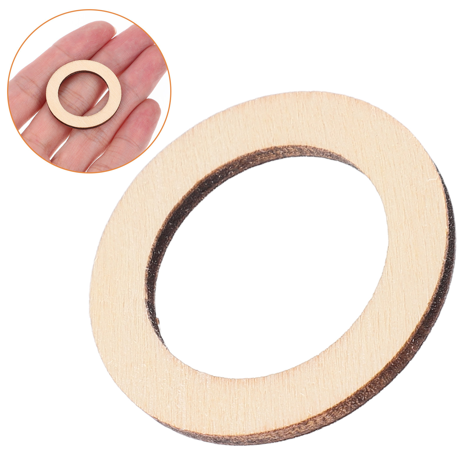 200Pcs Mini Wooden Slice Circl - Christmas Craft Embellishment บทวิจารณ์และราคา