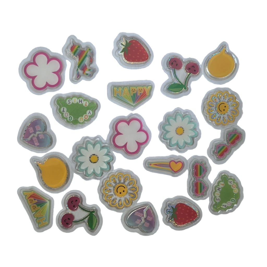 45 Pcs Adorable Epoxy Stickers - Craft Embellishment World บทวิจารณ์และราคา