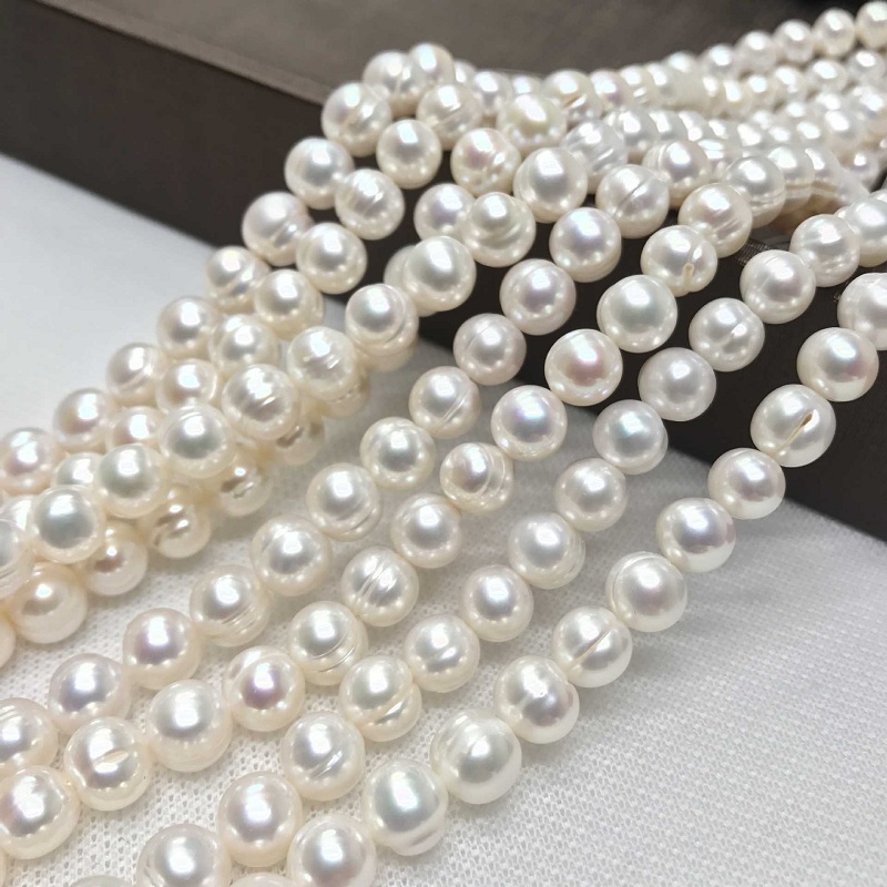 8-9mm Natural Freshwater Pearl - Pearl Trim Chain บทวิจารณ์และราคา